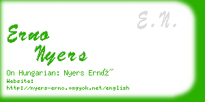 erno nyers business card